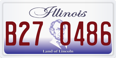 IL license plate B270486