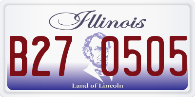 IL license plate B270505