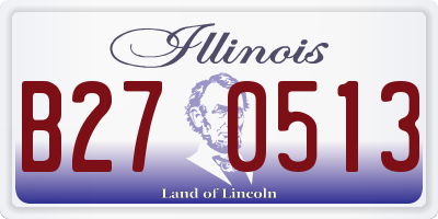 IL license plate B270513
