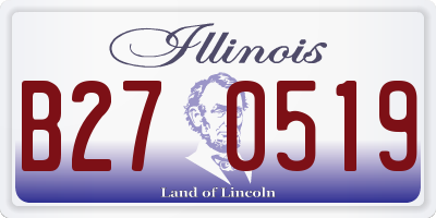 IL license plate B270519