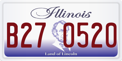 IL license plate B270520