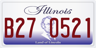 IL license plate B270521