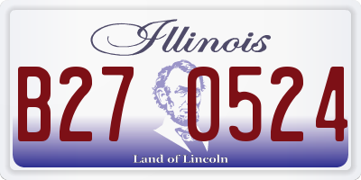 IL license plate B270524