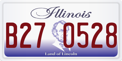 IL license plate B270528
