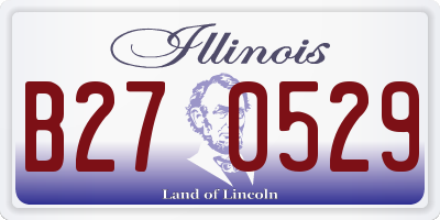 IL license plate B270529