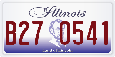 IL license plate B270541