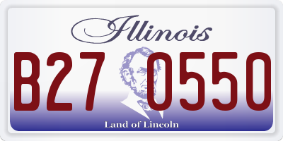 IL license plate B270550