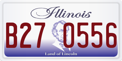 IL license plate B270556
