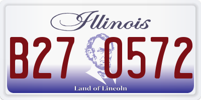 IL license plate B270572
