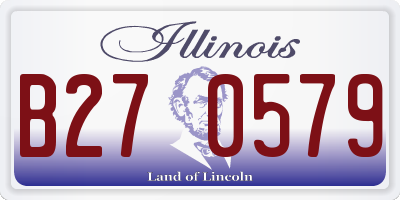 IL license plate B270579