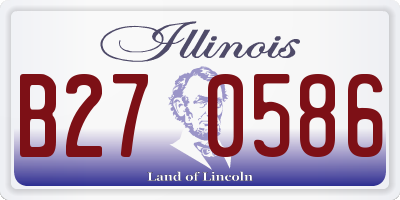 IL license plate B270586