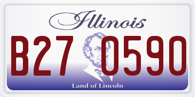 IL license plate B270590