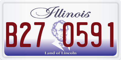 IL license plate B270591