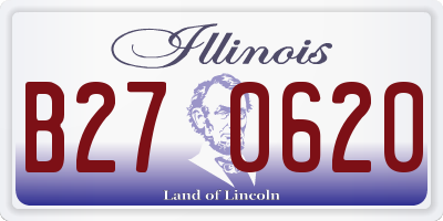 IL license plate B270620