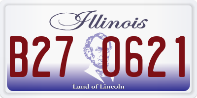 IL license plate B270621