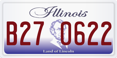 IL license plate B270622