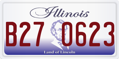 IL license plate B270623