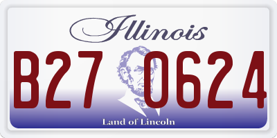 IL license plate B270624