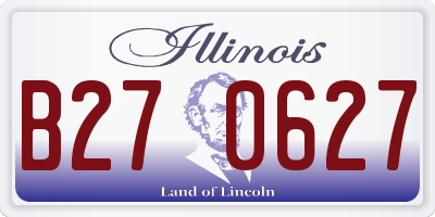 IL license plate B270627