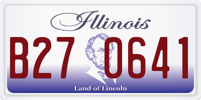 IL license plate B270641