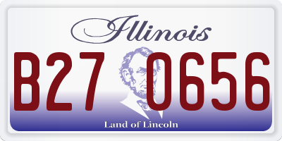 IL license plate B270656