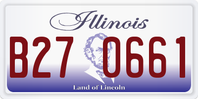 IL license plate B270661