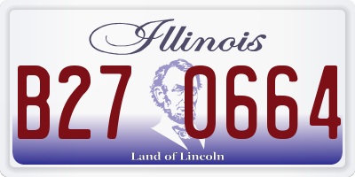 IL license plate B270664