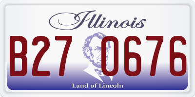 IL license plate B270676