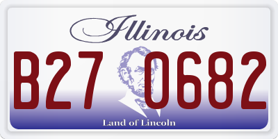 IL license plate B270682