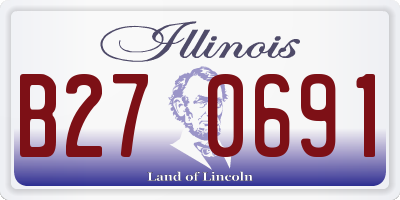 IL license plate B270691