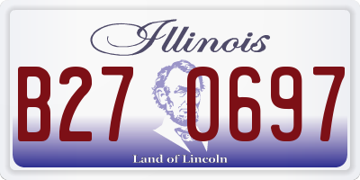 IL license plate B270697