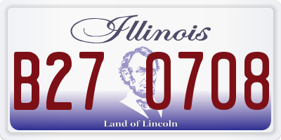 IL license plate B270708