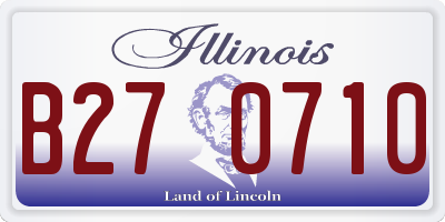 IL license plate B270710