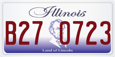 IL license plate B270723