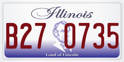 IL license plate B270735