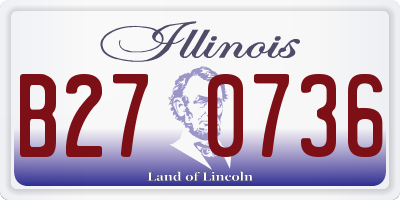 IL license plate B270736