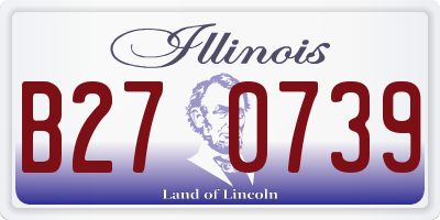 IL license plate B270739