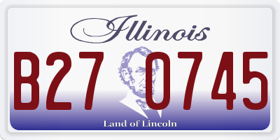 IL license plate B270745