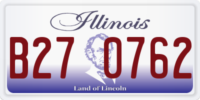 IL license plate B270762