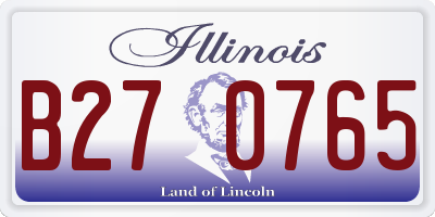 IL license plate B270765