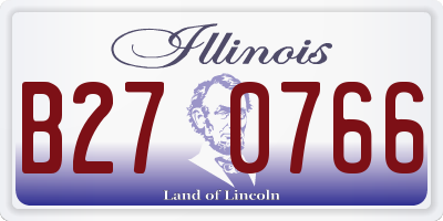 IL license plate B270766