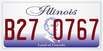 IL license plate B270767