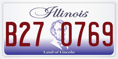 IL license plate B270769