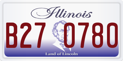IL license plate B270780