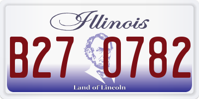 IL license plate B270782