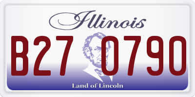 IL license plate B270790