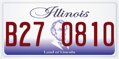 IL license plate B270810