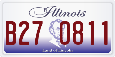 IL license plate B270811