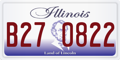 IL license plate B270822