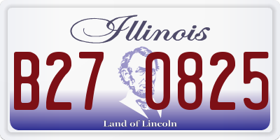 IL license plate B270825